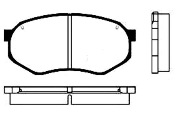 KAVO PARTS stabdžių trinkelių rinkinys, diskinis stabdys BP-4515